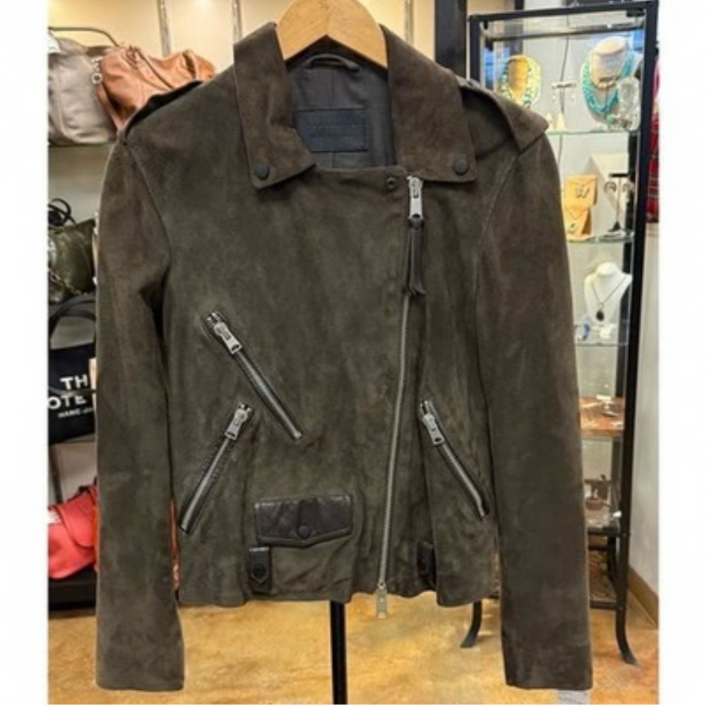 Women's All Saints Richardson Suede Jacket.